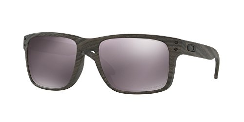 Oakley OO9102 Holbrook Gafas de sol + Vision Group Paquete de accesorios, Woodgrain/Prizm Daily Polarized (9102b7),