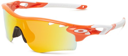 Oakley Radarlock - Gafas de Sol para Hombre Naranja Blood Orange/Fire Iridium Polarized Vented & Persimmon Vented Path Talla:Talla única