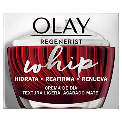 Olay Regenerist Whip Crema Facial De Día Ligera, Pack x 2 Uds, Fórmula Con Niacinamida y Péptidos, 100 ml