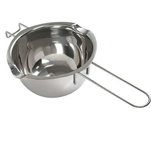 Olla para Baño María Cocinar Olla Bain-marie 600ml en Acero Inox para Cocinar al Vapor, Bain Marie Olla para Derretir YANSHON Chocolate, Dulces, Mantequilla, Queso y Velas, etc. (Acero Inox 304)