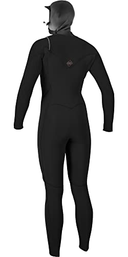 ONeill Womens Hyperfreak + 5/4 mm Hooded Wetsuit - Negro - Ligero en Dry