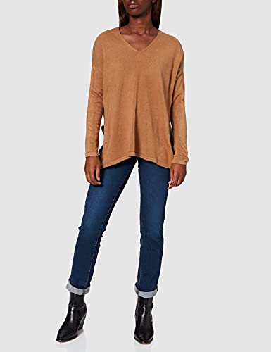 Only Onlamalia L/S V-Neck Pullover CC Knt Sudadera, Coconut Toasted, L para Mujer