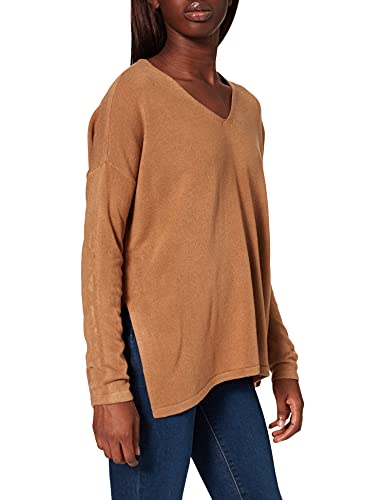 Only Onlamalia L/S V-Neck Pullover CC Knt Sudadera, Coconut Toasted, L para Mujer