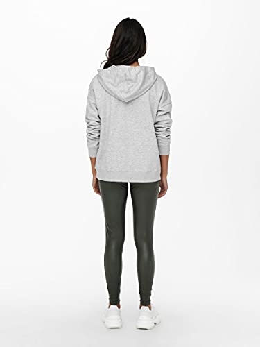 Only Onlfeel Life L/S-Sudadera con Capucha, Gris Claro, Small para Mujer