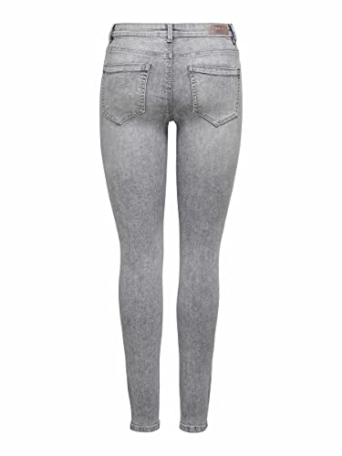 Only Onlwauw Life Mid SK BB Bj694 Noos Jeans, Medium Grey Denim, Small/32 para Mujer