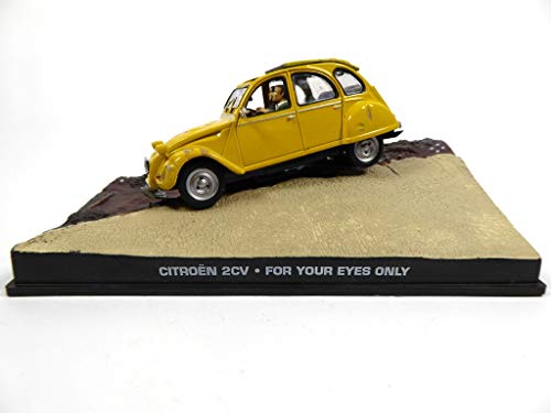 OPO 10 - Lote de 3 Coches franceses de Las películas de James Bond 007: Citroen 2CV + Compatible con Renault 11 + R11 (DY05 + DYG2 + DY53)