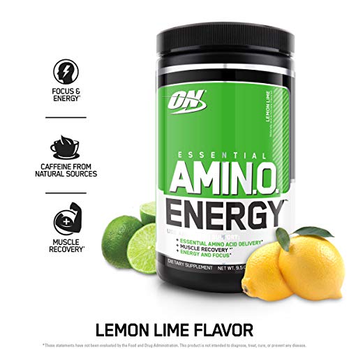 OPTIMUM NUTRITION Essential Amino Energy - Sabor Lima Limón - 30 Porciones