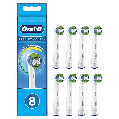 Oral-B Braun Precision Clean - Cabezales Para Cepillo De Dientes Eléctrico Con Cerdas Cleanmaximiser (8 Unidades)