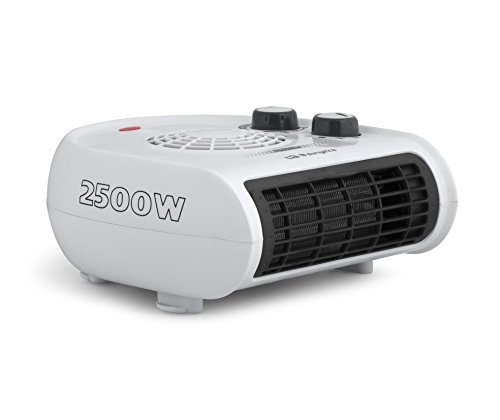 Orbegozo FH 5030 - Calefactor, termostato regulable, 2 niveles de potencia, función ventilador aire frío, calor instantáneo, indicador luminoso, asa de transporte, 2500 W, blanco