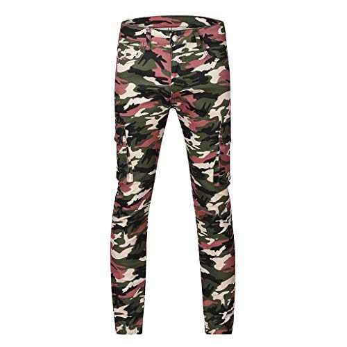 Overdose Pantalones Hombre Pantalon Militar Mujer Verde Pantalones Elasticos Mujer Pantalones de Vestir Pantalones de Bolsillo