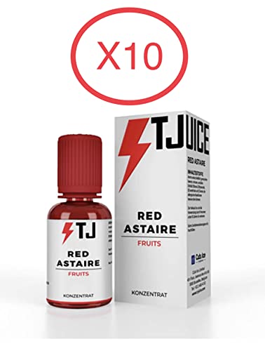 Pack 10X Aroma concentrado Red Astaire - 30ML - T Juice - Sin tabaco ni nicotina