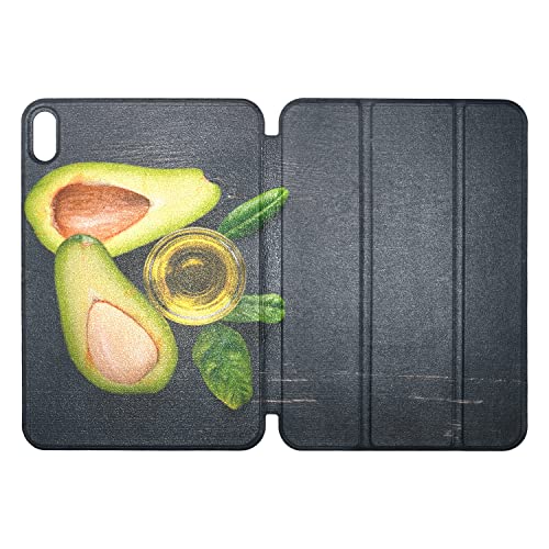 Pad Mini 6 Estuche Protector Fragante y Atractivo Aguacate Pad Mini 6 Estuche de Cuero de PU Smart Pad Mini 6 Generation Estuche Auto Sleep / Wake Compatible con iPad Mini 6 (8.3 Pulgadas, 2021)