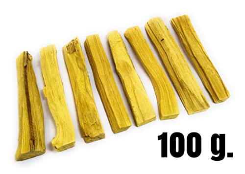 Palo Santo 55-60 gr Madera Sagrada Limpia equilibra y armoniza Las energías Protección Espiritual 100% Natural y Sostenible - Corte Artesanal