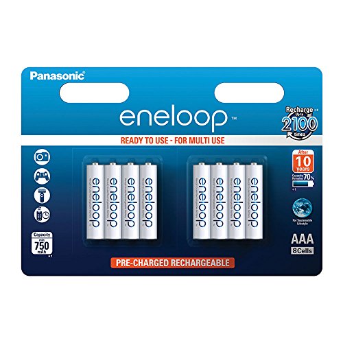 Panasonic Eneloop SY3052692 - Pack 8 pilas recargables, AAA