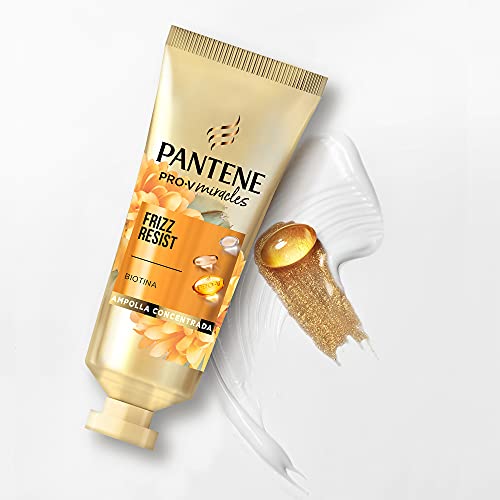 Pantene Pro-V Miracles Frizz Resist Ampolla Concentrada, Con Biotina, Para Pelo Encrespado, 8 x 25 ml