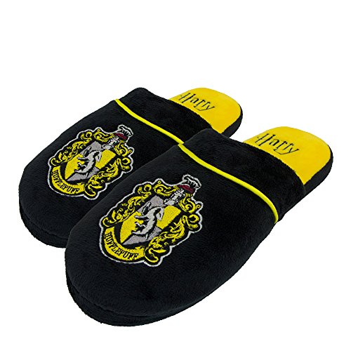 Pantuflas Zapatillas Cinereplicas Harry Potter - Oficial - Alto Confort y Calidad - Sole Pillow Walk - Adulto (S/M, Hufflepuff)