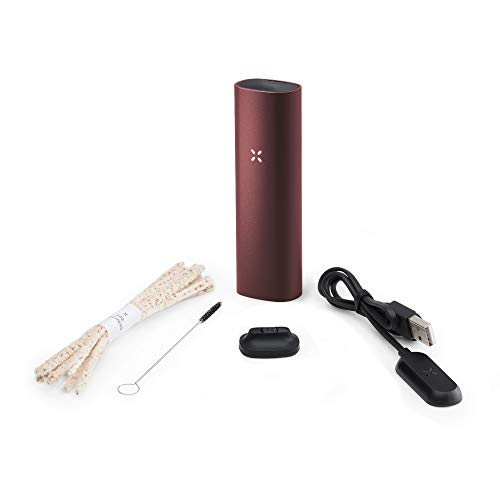 PAX 3 Vaporizador Portátil Premium, Hierba Seca, 10 Años de Garantía, Kit Básico, Burgundy.