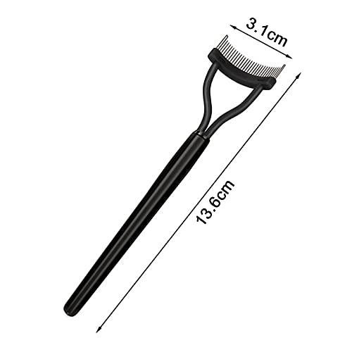 Peine para pestañas - Maquillaje de belleza Separador de pestañas, Lash Separator, Eyelash Comb with Ergonomically Bent Stainless Steel Tips