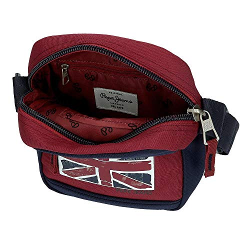 Pepe Jeans Andy Bandolera Rojo 17x21x7 cms Poliéster