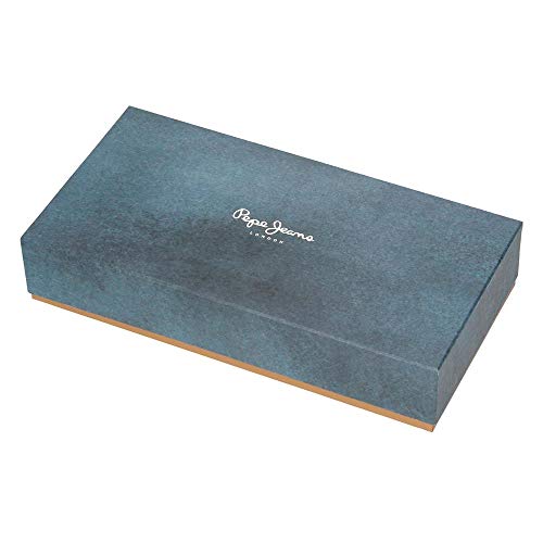 Pepe Jeans Aure Cartera de cremallera Marrón 20x10x2 cms Piel sintética