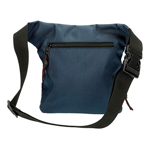 Pepe Jeans Bromley Riñonera Cuadrada Azul 31,5x24x1,5 cms Poliéster