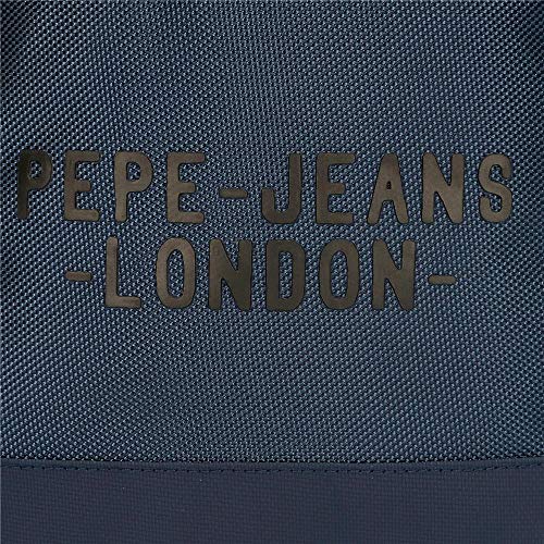 Pepe Jeans Bromley Riñonera Cuadrada Azul 31,5x24x1,5 cms Poliéster