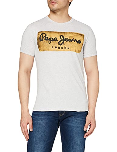 Pepe Jeans Charing PM503215 Camiseta, Gris (Grey Marl 933), Small para Hombre