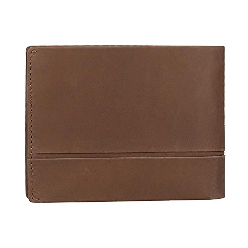 Pepe Jeans Dandy Billetero con Monedero Marrón 12,5x9,5x1 cms Piel