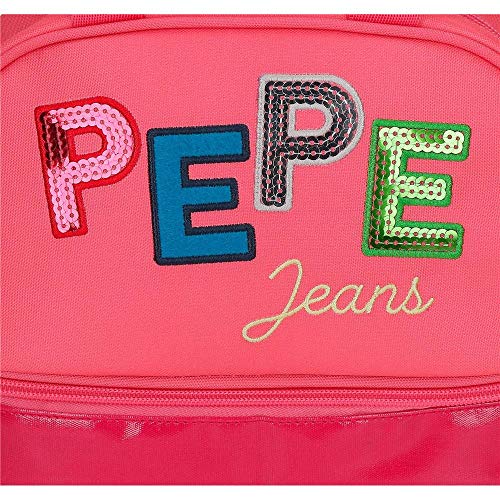 Pepe Jeans Kim Estuche Tres Compartimentos Rosa 22x12x5 cms Poliéster