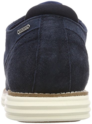 Pepe Jeans London Derry Suede, Zapatos de Cordones Oxford Hombre, Azul (Navy), 42 EU