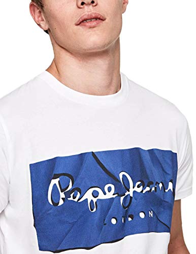 Pepe Jeans RAURY Camiseta, Azul (Blue 551), X-Large para Hombre