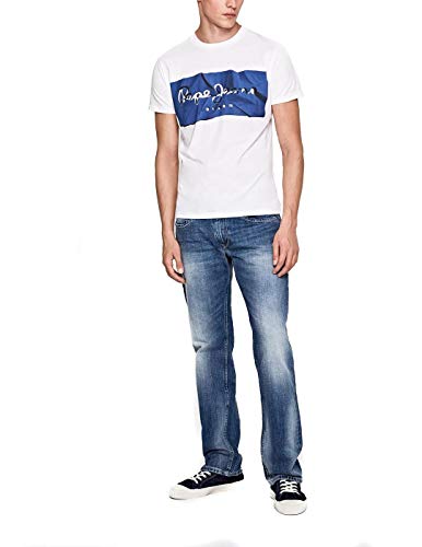 Pepe Jeans RAURY Camiseta, Azul (Blue 551), X-Large para Hombre