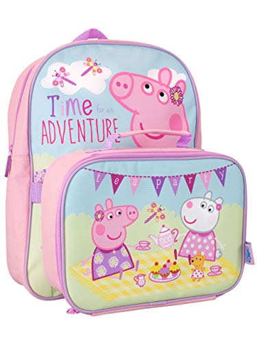 Peppa Pig Mochila y Fiambrera Niña Rosa