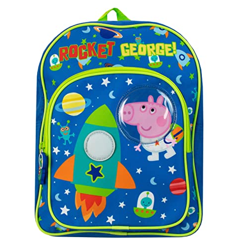 Peppa Pig Niños Mochila George Pig Azul