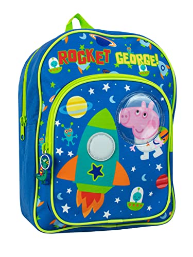 Peppa Pig Niños Mochila George Pig Azul