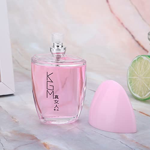 Perfume para Mujer de 50 Ml, Perfume Duradero para Mujer, Perfume con Fragancia de Madera, Regalo Ideal para Amigas, Esposas o Novias (rosa)