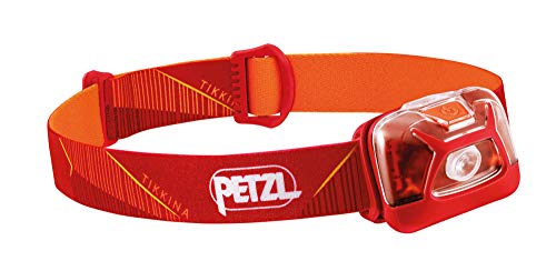 Petzl Frontal TIKKINA ROJA lámpara, Unisex-Adult, Rojo, One Size