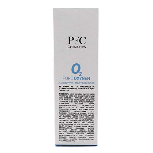 PFC Cosmetics - Crema Solar Mineral Sun Protect Pure Oxygen City Shield SPF +30 Loción Solar Protectora con Vitamina B3 Protección UVA UVB Escudo Protector Antipolución