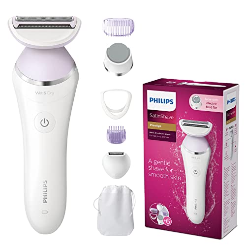 Philips Satinshave Prestige BRL175/00 - Afeitadora de señora recargable en seco y húmedo