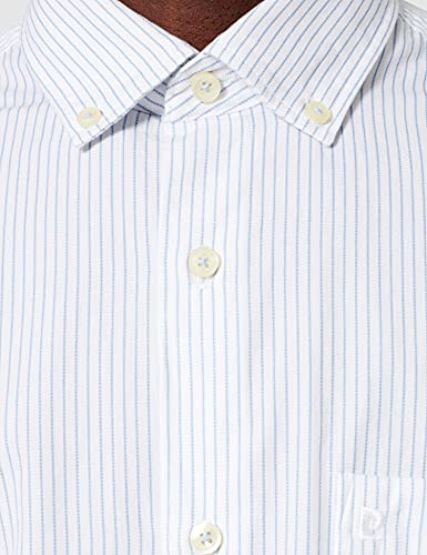 Pierre Cardin Kurzarmhemd Camisa, Blanco, S para Hombre