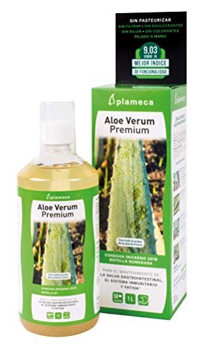 Plameca Aloe Verum Premium - Salud Gastrointestinal Y Fatiga, color Verde, 1000 g