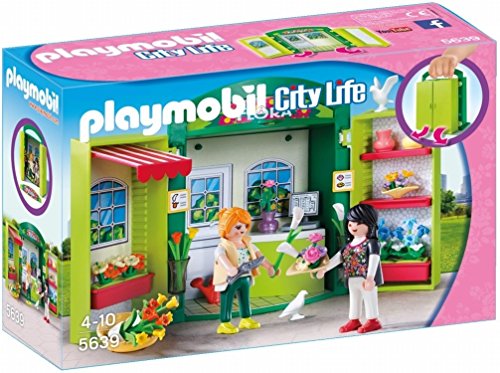 PLAYMOBIL Cofre Tienda de Flores, Color carbón, única (5639)