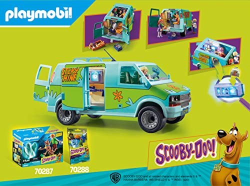 Playmobil Scooby-Doo La Máquina Del Misterio Con Efectos De Luz, A Partir De 4 Años (70286) + Scooby-Doo! 70363 Cena Con Shaggy, A Partir De 5 Años