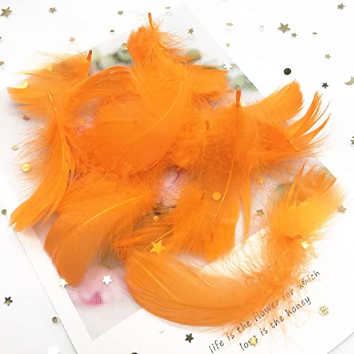 Plumas de ganso naturales, plumas de cisne de 4 a 8 cm, plumas de plumas de cisne, para decoración del hogar, manualidades, accesorios de joyería de boda, 100 unidades, color negro