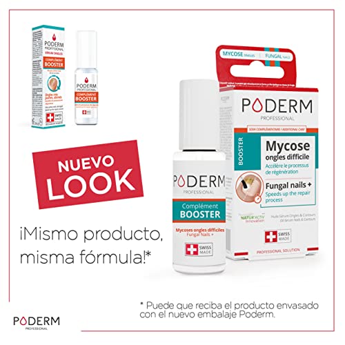 PODERM - MICOSIS UÑAS COMPLEMENTO INTENSIFICADOR – Tratamiento Hongos Uñas Superior – Reduce a la mitad la duración del tratamiento – No usar sin tratamiento – Hecho en Suiza