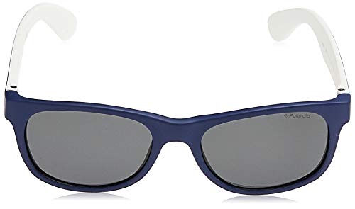 Polaroid P0300 Y2 T6D Gafas de Sol, Azul (Bluette Camouflage Blue/Grey Polarized), 43 Unisex niños