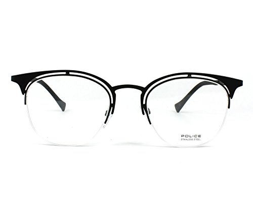 Police Brillengestelle VPL263 Monturas de Gafas, Negro (Schwarz), 49.0 Unisex Adulto