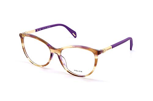 Police S0349000 Montura de Gafas VPLA075509G2 para Mujer, Multicolor, 55 mm