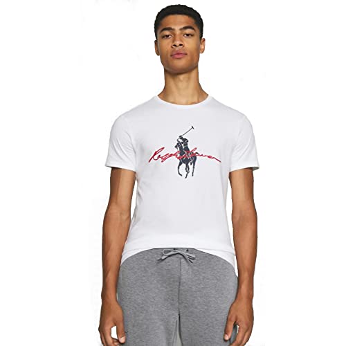 Polo Ralph Lauren Camiseta Stretch Cotton con Big Pony (XXL, White)