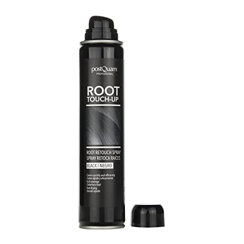 Postquam | Retoca Raices en Spray Color Negro - Elimina las Canas al Instante - Color Temporal - 200 ML